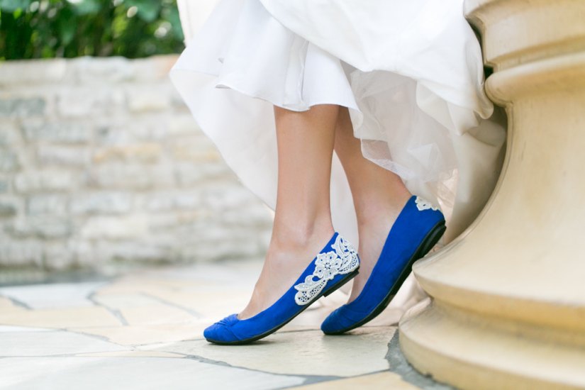 wedding flat blue