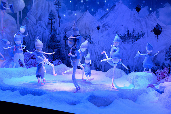 PARIS, FRANCE - NOVEMBER 06: A decorated window during the Christmas Decorations Inauguration at Printemps Haussmann on November 6, 2015 in Paris, France. (Photo by Pascal Le Segretain/Getty Images)