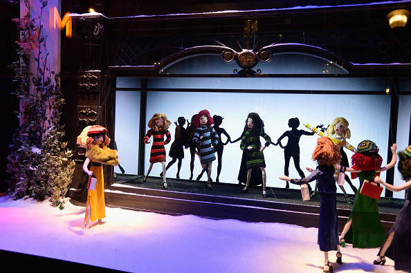 PARIS, FRANCE - NOVEMBER 06: A decorated window during the Christmas Decorations Inauguration at Printemps Haussmann on November 6, 2015 in Paris, France. (Photo by Pascal Le Segretain/Getty Images)